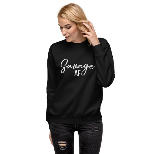 Savage AF Rock" Classic Sweatshirt