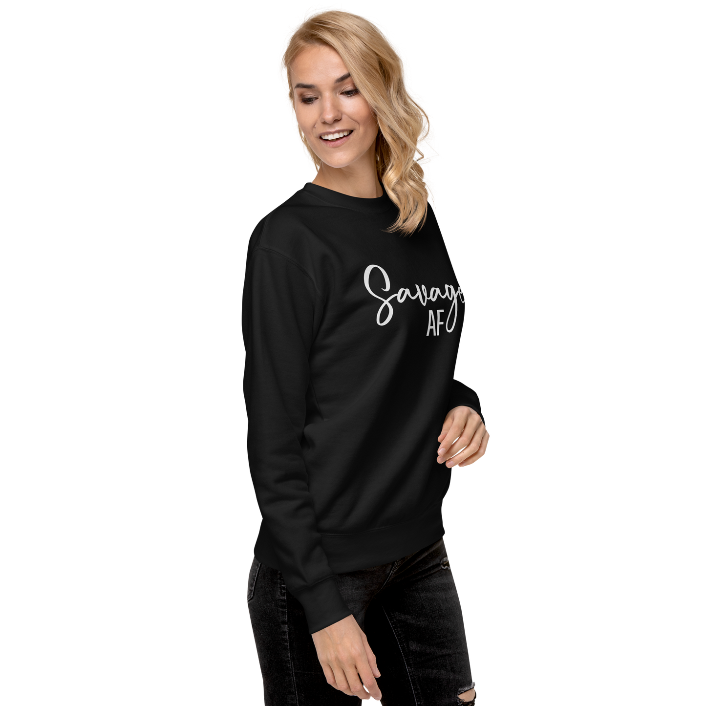 Savage AF Rock" Classic Sweatshirt