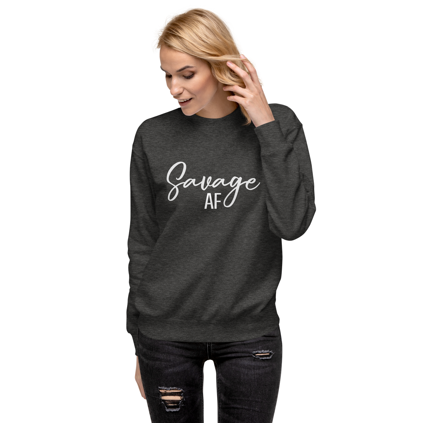 Savage AF Rock" Classic Sweatshirt