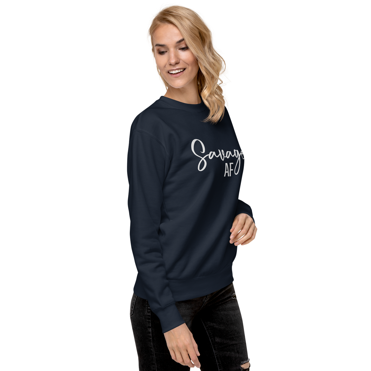 Savage AF Rock" Classic Sweatshirt