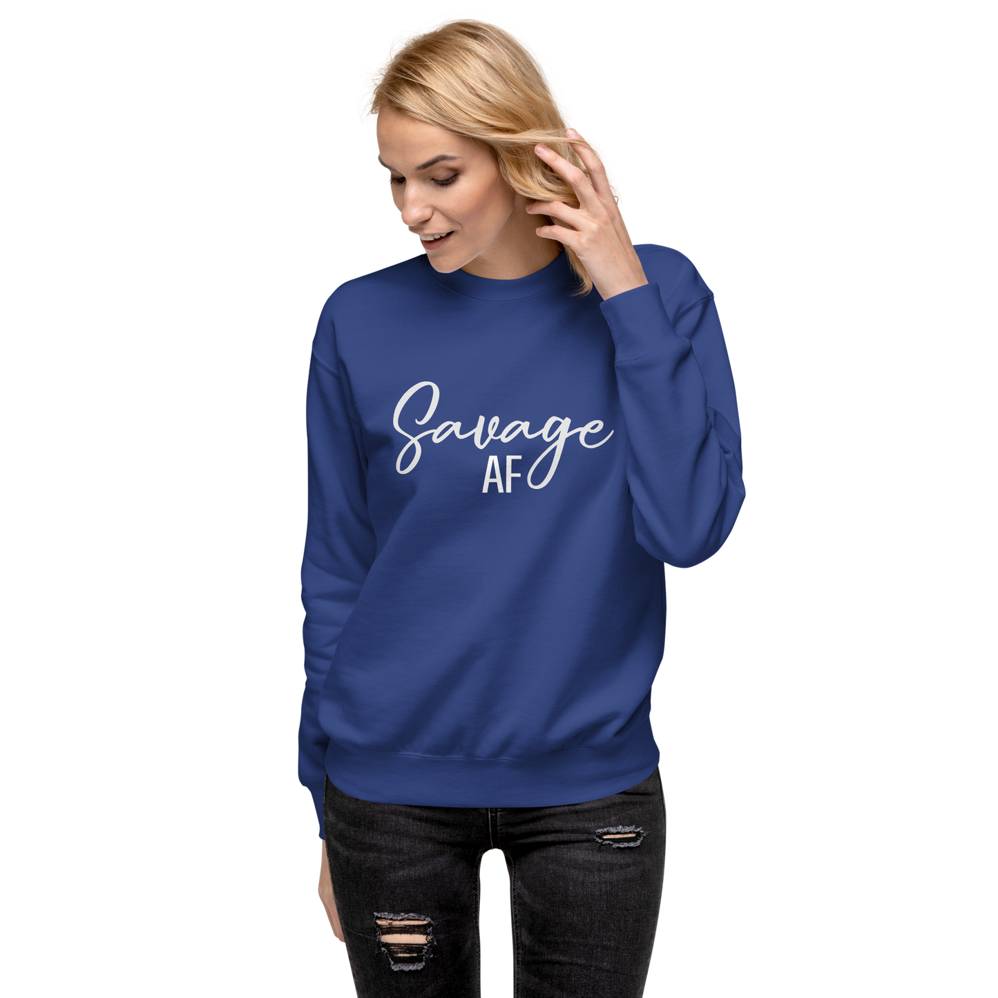 Savage AF Rock" Classic Sweatshirt